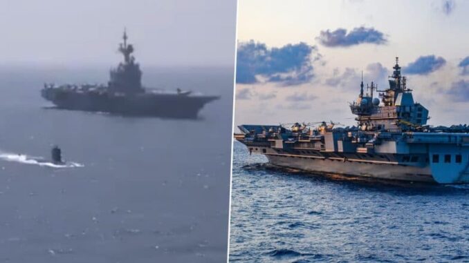 India-France Bilateral Naval Exercise ‘Varuna’ Kicks Off: 23rd Edition of Bilateral Exercise Showcasing 2 Nations Commitment To Enhance Naval Interoperability Commences (See Pics and Video)