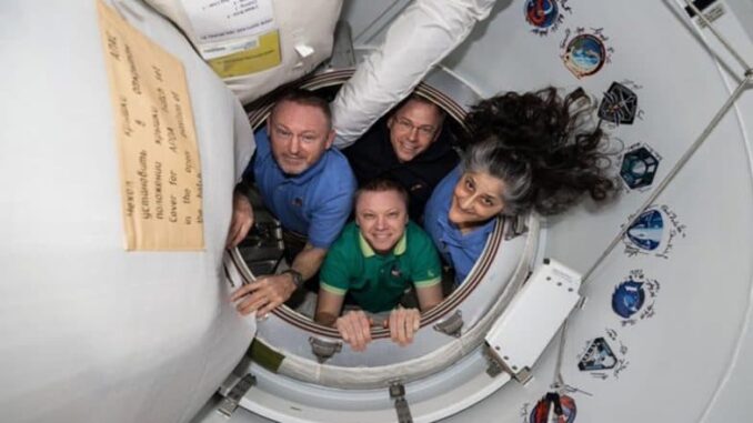 NASA Astronauts Sunita Williams, Butch Wilmore Close Hatches as They Gear Up to Leave International Space Station