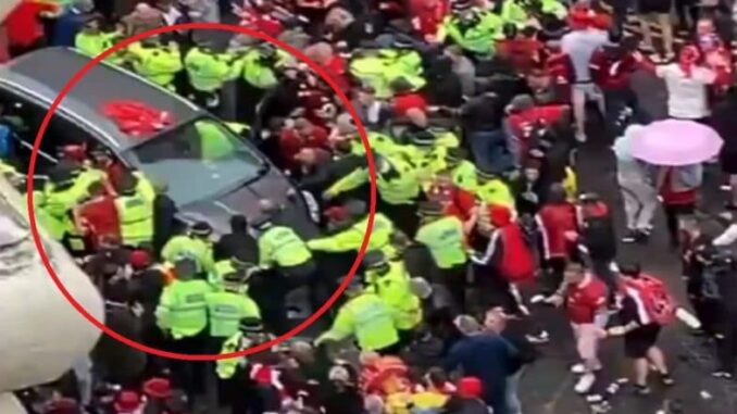 UK: Driver Arrested After Car Plows Into People Celebrating Liverpool's Premier League Championship Victory, Disturbing Video Surfaces