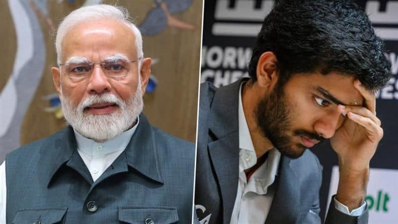 PM Narendra Modi Congratulates D Gukesh for Victory Over Magnus Carlsen in Norway Chess 2025, Calls It ‘Exceptional Achievement’