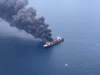 WAN HAI 503 Fire Incident: Singapore-Flagged Container Ship Catches Blaze; Indian Navy Rescues 18, 4 Remain Missing (See Pics and Video)