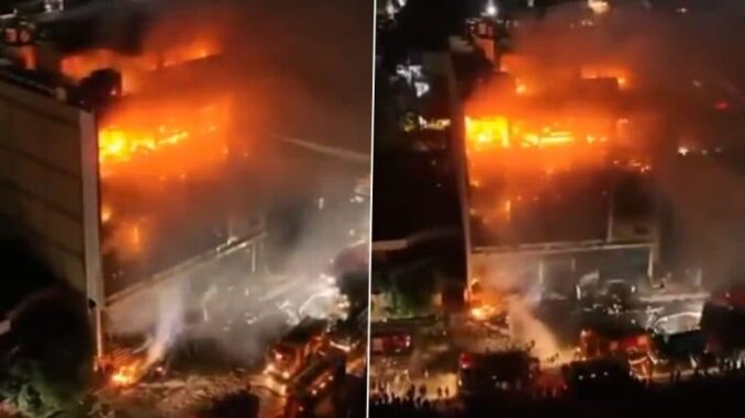 Kut Hypermarket Fire Death Toll: Blaze at Newly Opened Mall in Iraq's Wasit Province Claims Over 60 Lives
