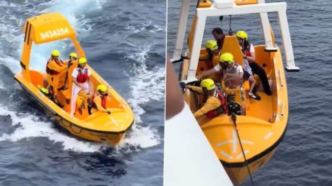US: Father Jumps Into Ocean To Save Daughter After She Falls From 4th Deck of Disney Dream Cruise Ship, Dramatic Rescue of Duo Captured on Video