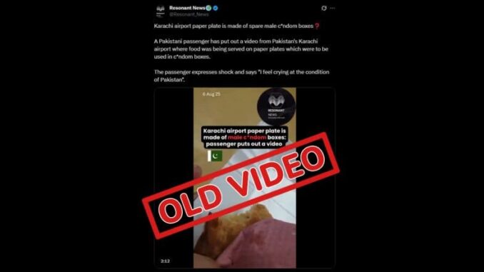 Did Karachi Airport Food Counter Serve Sandwich on Paper Plate Made of Condom Wrappers? Old Video Being Shared as Recent Incident