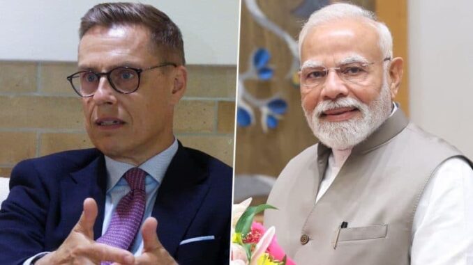 PM Narendra Modi Reiterates India’s Support for Resolution in Russia-Ukraine Conflict With Finnish President; Alexander Stubb Backs India-EU FTA