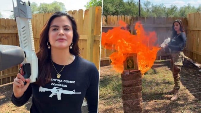 Valentina Gomez Quran-Burning Video: ‘I Will End Islam in Texas’, Says Donald Trump’s Supporter As She Sets Quran on Fire; Faces Backlash (Viewer Discretion Advised)