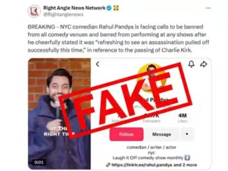 Did Comedian Rahul Pandya Joke About Charlie Kirk’s Assassination in His Stand-Up Act? Old Video Circulated With Fake Claim