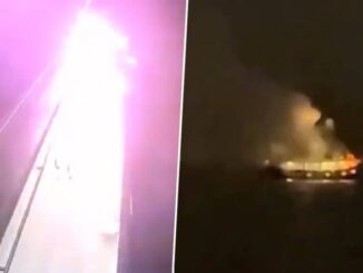 Gaza Aid Flotilla Carrying Greta Thunberg Hit by Suspected Drone Strike in Tunisia, Videos Surfaces