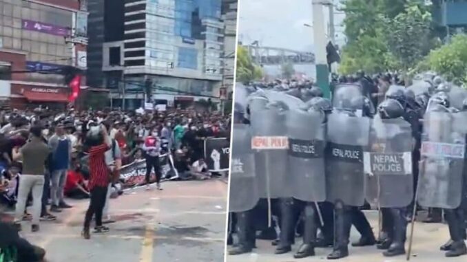 Nepal Gen Z Protest Death Toll: 16 Dead As Police Fire on Youths Opposing Social Media Ban in Several Parts of Country