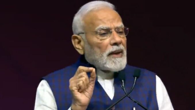 PM Narendra Modi Takes Veiled Jibe at Donald Trump’s Tariffs, Highlights India’s Strong GDP Growth, Blames ‘Economic Selfishness’ for Market Uncertainty at Semicon India 2025 Event (Watch)
