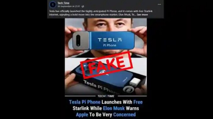 Has Elon Musk Launched Tesla Phone With Free Starlink? Is Tesla Pi Phone Real? Here’s the Truth Behind Fake Viral Claims