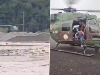 North Bengal and Bhutan Hit by Floods As Torsa River Swells; Indian Army Launches Helicopter Rescue Mission in Phuentsholing (See Pics and Videos)